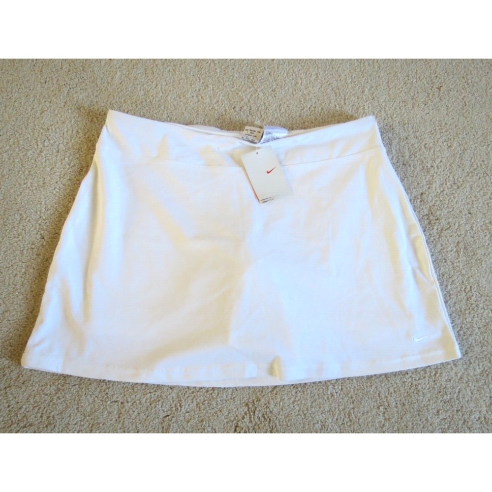 Nike Womens Fit Dry White Athletic Skort Size Large 12-14 127806-100